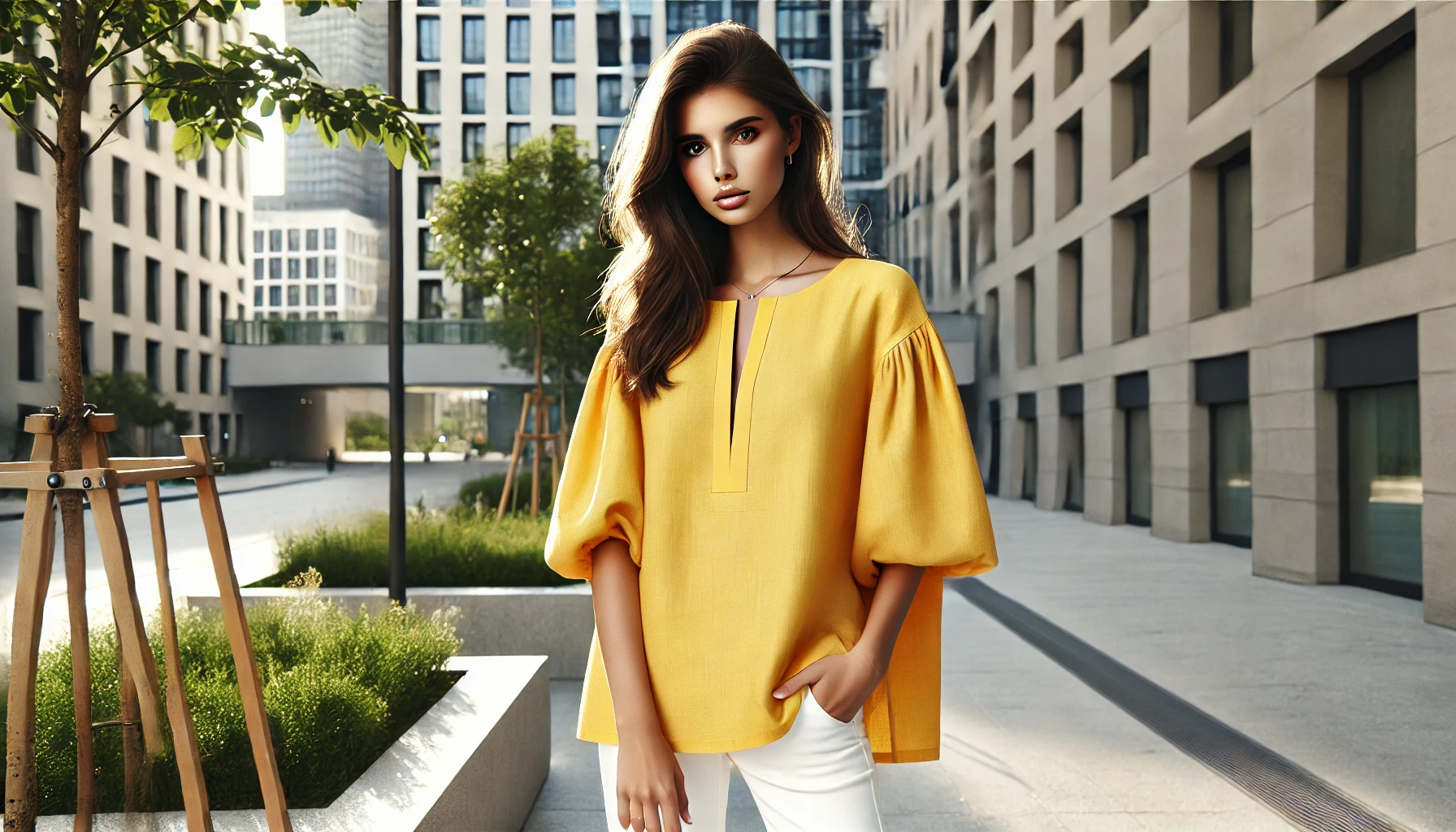 Inspirasi Gaya Cerah dengan Tunik Kuning: Fresh, Simpel, dan Stylish!