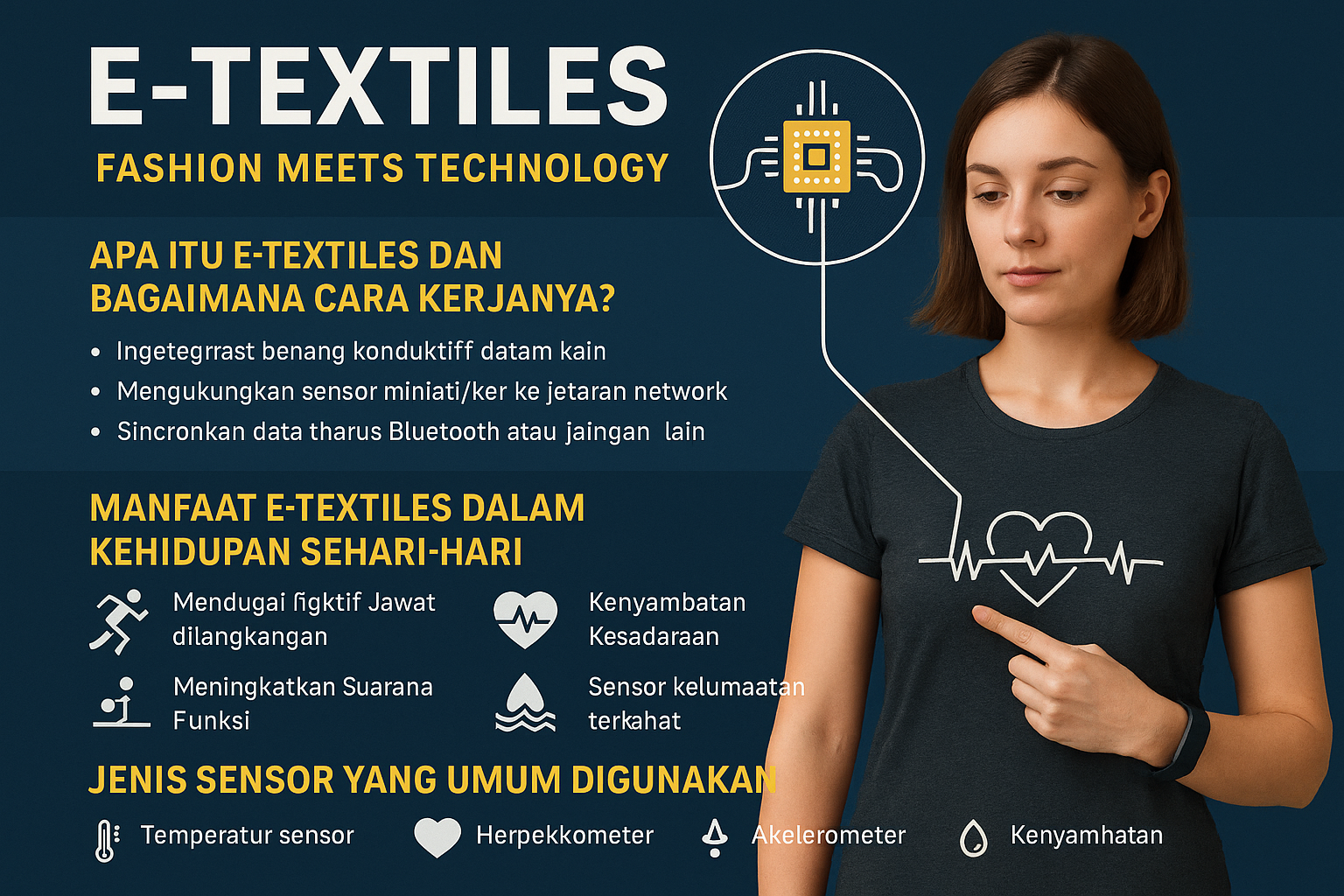 E-Textiles: Ketika Benang dan Sensor Menyatu